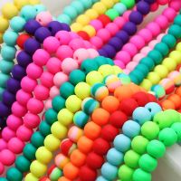 【CW】﹊✜  1 String 6/9mm Clay Round Beads Loose Spacer Polymer Jewelry Making Diy Boho Necklace Accessorie