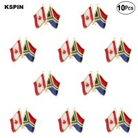 Canada &amp; South Africa Flag Lapel Pin Flag badge Brooch Pins Badges 10Pcs a Lot Fashion Brooches Pins