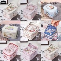 〖Margot decoration〗 1pcs Vintage Small Suitcase Storage Tin Metal Candy Box Gift Box Cookie Gift Box Sundries Organizer Storage Cans Rabbit Bunny