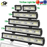 3แถวแถบไฟ LED 4-28นิ้วไฟบาร์ LED ทำงาน Combo Beam สำหรับรถรถแทรกเตอร์เรือออฟโรด4X4รถบรรทุก SUV ATV 12V 24V