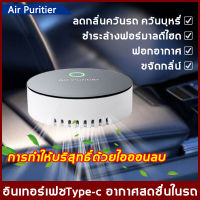 เครื่องฟอกอากาศในรถยนต์ เครื่องฟอกอากาศ ปล่อยประจุลบ กำจัด PM2.5 เครื่องฟอกอากาศในรถยนต์ แบตเตอรี่ในตัวเป็นแบบชาร์จพลังงานแสงอา กำจัดกลิ่นอับ และสารเคมีต่าง ๆ ใช้ได้ทั้งบ้านและรถยนต์ เครื่องฟอกรถยนต์ เครื่องฟอกอากาศแบบพกพา