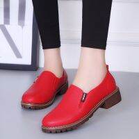 รองเท้าส้นสูงของผู้หญิงเดี่ยวรองเท้าลำลองรองเท้าลำลอง รองเท้า Oxford Slip on by Flamingoshoe