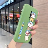 Yiเวปไซต์สำหรับ OPPO Reno 2,เคสโทรศัพท์ซิลิโคนลายสี่เหลี่ยมขอบด้านข้างของแมวโดราเอมอนเคสการ์ตูนสำหรับ OPPO Reno 2F Reno 2Z