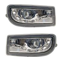 A pair Modified front fog lamp For Toyota Land Cruiser Fj100 LED With Lens Front Bumper lamp Daytime Running Light