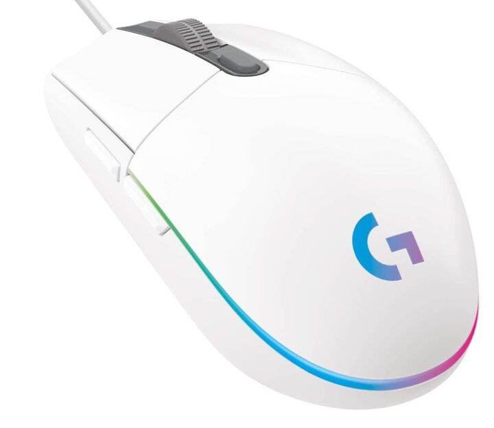 logitech-g102-lightsync-gaming-mouse-genuine-สีขาว-เม้าส์สำหรับเล่นเกมส์-ของแท้-ประกันศูนย์-2ปี