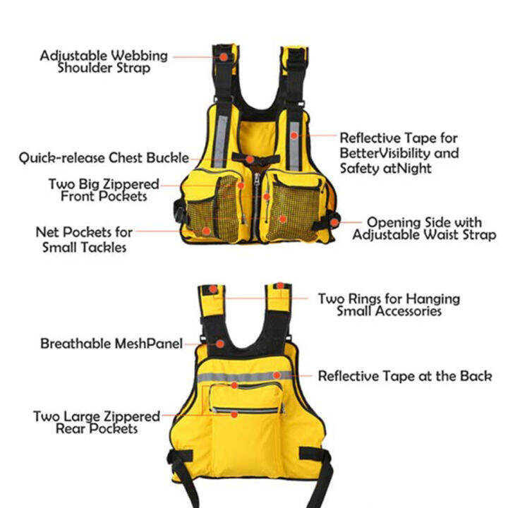 Life Jackets Adults Life Vest Adult Adjustable Canoe Kayak Dinghy