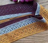 2 Meters Handmade diy Clothes Accessories Lace Trim Embroidery Yellow Blue Burgundy Pretty Lace Ribbon Fabric 3.8cm Fabric  Material