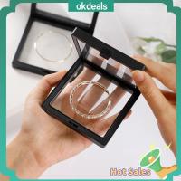 OKDEALS 5PCS พลาสติกทำจากพลาสติก เคสโชว์3D แบบลอย 7x7x0.8inch รูปทรงสี่เหลี่ยม กรอบแสดงแบบลอยตัว Fossil ทนทานต่อการใช้งาน กรอบแสดงลอย AA Medallions