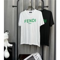 Fend1 ใหม่ เสื้อยืดคอกลม แขนสั้น พิมพ์ลายตัวอักษร สีเขียว แฟชั่นฤดูร้อน 2022 ไซซ์ S-4XL