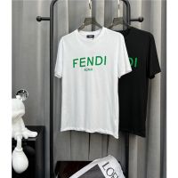 Fend1 ใหม่ เสื้อยืดคอกลม แขนสั้น พิมพ์ลายตัวอักษร สีเขียว แฟชั่นฤดูร้อน 2022 ไซซ์ S-4XL tys