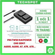 PIN FW50 RAVPOWER P-PB056 Cho SONY A Cho Sony A6000, A6300, A7, A7R, A7S...