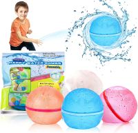 10Pcs/lot Reusable Water Balloons for Kids Adults Silicone Water Ball Quick Fill Impact Open Summer Splash Party Pool Water Toys Balloons