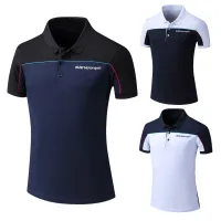 High quality stock bmw Racing t-Shirt Short-Sleeved polo Shirt Men motorsport Joint Mountain Bike Cycling Jersey