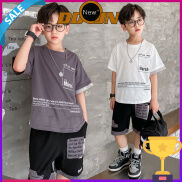 DDJN 3 6 7 10 11 16 Years Quần Ngắn Tay Mùa Hè Bộ Đồ Khâu 1607 Quần Áo +