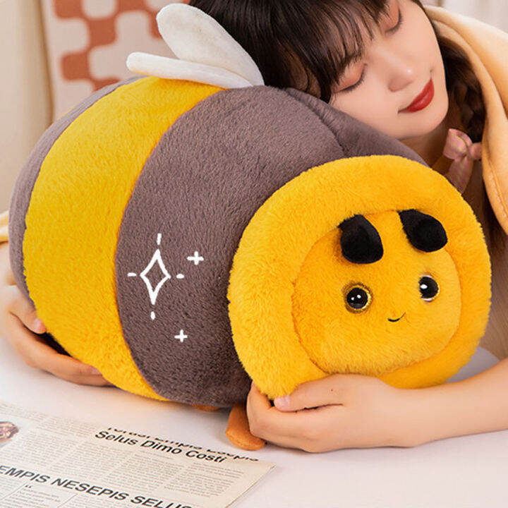 ตุ๊กตาผ้ากำมะหยี่ผึ้งยัดไส้น่ารักบัมเบิ้ลบี-plushie-ของขวัญวันหยุดสำหรับผู้ใหญ่เด็กผู้หญิง