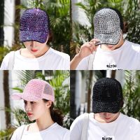 HOT★Rhinestone Baseball Cap for Women Summer Sun Cap Girls Travel Sports Street Highlights Hip Hop Baseball  Hat