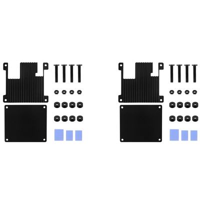 2X for Orange Pi Zero 2 Aluminum Case Development Board Protection Cooling Shell Metal Protective Cooling Enclosure