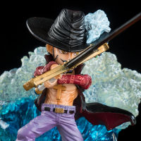 โมเดลวันพีช Hawk Eyes Dracule Mihawk(Marineford Arc. Ver.) Seven Warlords of the Sea Strongest Swordsman in the One Piece World การ์ตูน PVC GK Figure การฟื้นฟูฉาก ฟิกเกอร์ Zoro Master ปรมาจารย์ Oka Shichibukai