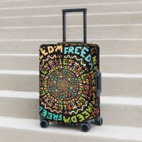 【LZ】☢№  Mandala de carta mala capa impressão abstrata arte suprimentos de bagagem práticos protetor para férias Cruise Trip