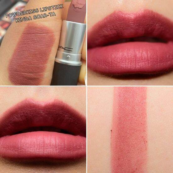 Mac Powder Kiss Lipstick 3g. // 932 kinda soar ta Lazada.co.th