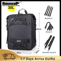 ►﹉ Rhinowalk Motorcycl Tail Bag Carrier Bags Rider Luggage 10L 20L 30L Multiple Purposes Moto Tail Pack Backpack Moto Saddle Bag