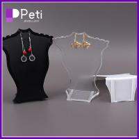 PETI JEWELLERY มินิมินิ ชั้นวางสร้อยคอ อะคริลิค ชั้นเก็บของชั้น ที่วางเครื่องประดับ ที่มีคุณภาพสูง อุปกรณ์ประกอบฉากแสดง ร้านขายเครื่องประดับ