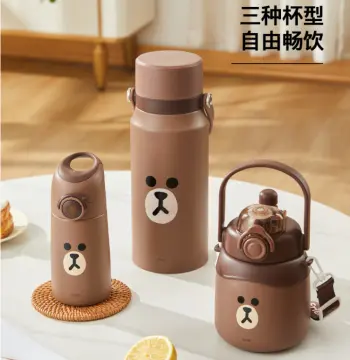 Line Friends Brown Insulated Water Bottle