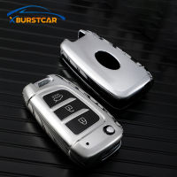 Xburstcar สำหรับ Hyundai Solaris 2 Elantra I30 I35 i40 Tucson KONA Suba TPU รถพับ Key Case กระเป๋า SHELL ผู้ถือพวงกุญแจ