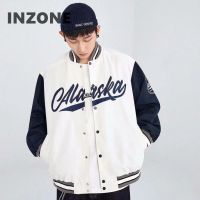 New Korean casual r loose-fitting baseball suit INS embroidered jacket varsity jacket long seelve