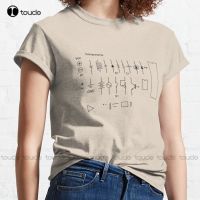 New Electronic Circuit Symbols Classic T-Shirt Big And Tall Shirts For Cotton Xs-5Xl Unisex Fashion Funny Tshirt