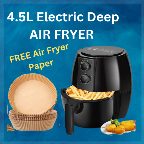 4.5L AIR FRYER COOKER Electric Deep 1350watts Temperature Control, Vent ...