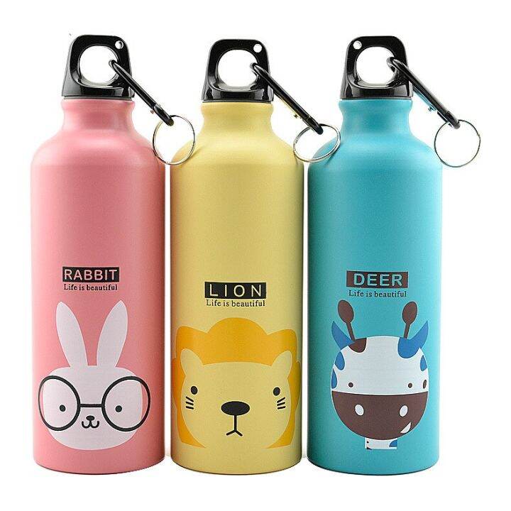 500ml-childrens-cartoon-pattern-aluminum-sports-water-bottle-stainless-steel-water-bottle-with-lid-thermos-for-water-bottles