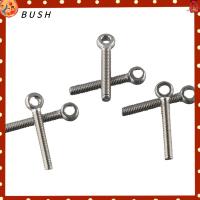 BUSH 6PCS 304สแตนเลสสตีล แหวนสกรูสำหรับยก M6x40mm ทนทานสำหรับงานหนัก สลักเกลียวเดือย อเนกประสงค์อเนกประสงค์ เงินสีเงิน สกรูวงแหวน ที่ยึดสำหรับยึด