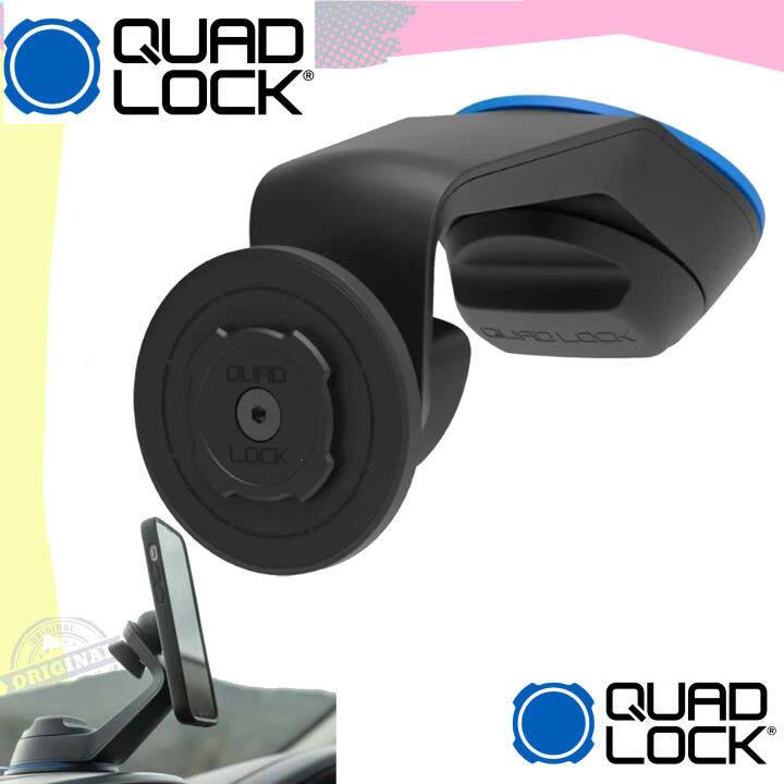 [QUAD LOCK] CAR MOUNT V5 Car Windscreen/Dash Mount phone holders Lazada