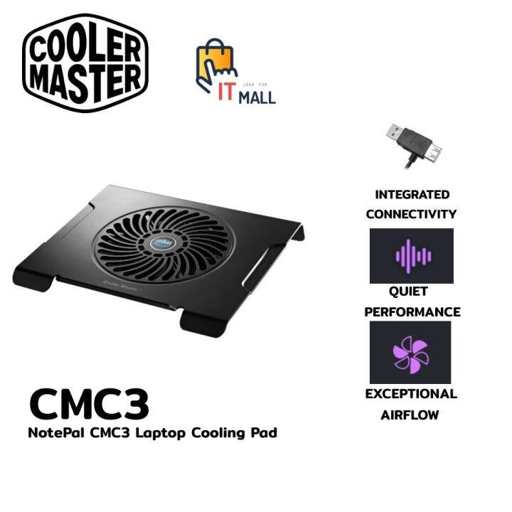 Cooler Master NotePal CMC3 Laptop Cooling Pad ประกัน 2 ปี Lazada.co.th