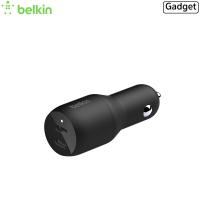 Belkin BOOST↑CHARGE™ Dual USB-C Car Charger 36W หัวชาร์จรถแบบชาร์จเร็วเกรดพรีเมี่ยม สำหรับใช้ในรถยนต์(ของแท้100%)