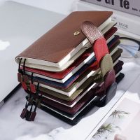 [COD] South Koreas fresh hand account leather A6 fixed-page notebook sleeve head layer cowhide book spot