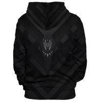 Black Panther Cosplay Hoodie Pullover Jacket Sweatshirt