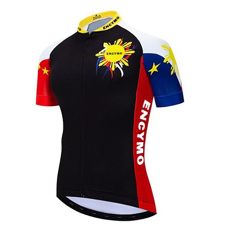 Retro Philippines Cycling Jersey MTB Cycling Jersey Short Sleeve 