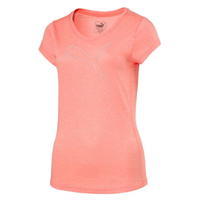 เสื้อคอวีแขนสั้นแบรนด์Pumaของแท้!!! รุ่นActive Training Womens Heather Cat T-Shirt (514121-23)