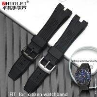 （Bar watchband）ซิลิโคน ForAW1475 1476 1477 CA4154 4155ผู้ชายสายกันเหงื่อสร้อยข้อมือข้อมือยางทนทาน