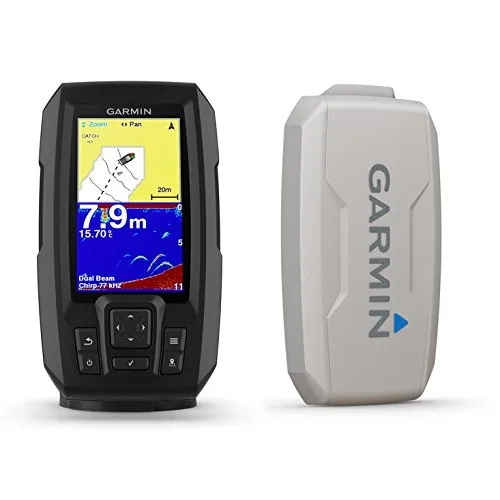 Garmin Striker Plus 4 with DualBeam transducer and Protective Cover, 4