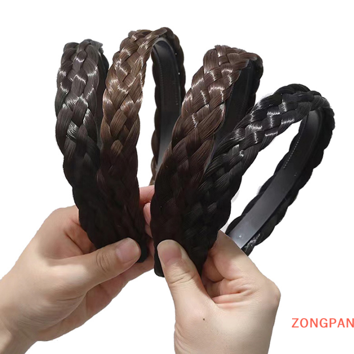 zongpan-วิกผมหนาห้าเส้นแบบปีกกว้างสำหรับล้างหน้า