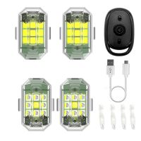 ◎☜✈ Strobe Light Motorcycle Led Flash Anti-collision Warning Lamp Waterproof Wireless Remote Control For Car Bike