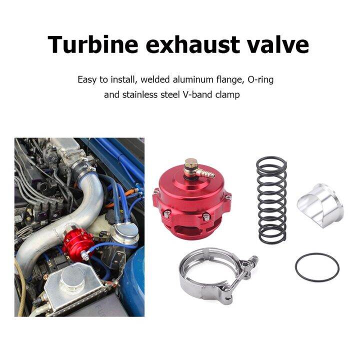 Turbo Blow Off Valve External Wastegate CNC 50Mm BOV 35PSI Spring VBand TIAL Q Series Air