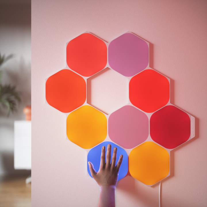 ชุดไฟติดผนัง-nanoleaf-shapes-hexagons-smarter-kit-9-panels-by-utech