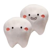 Kawaii Doll Creative Cartoon Tooth Plush Stuffed Doll Funny Soft Pillow Home Decor For Bedrooms Chairs Beds Sofas kindly