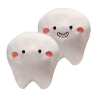 Cut Plush Creative Cartoon Tooth Plush Stuffed Doll Funny Soft Pillow Home Decor For Bedrooms Chairs Beds Sofas upgrade