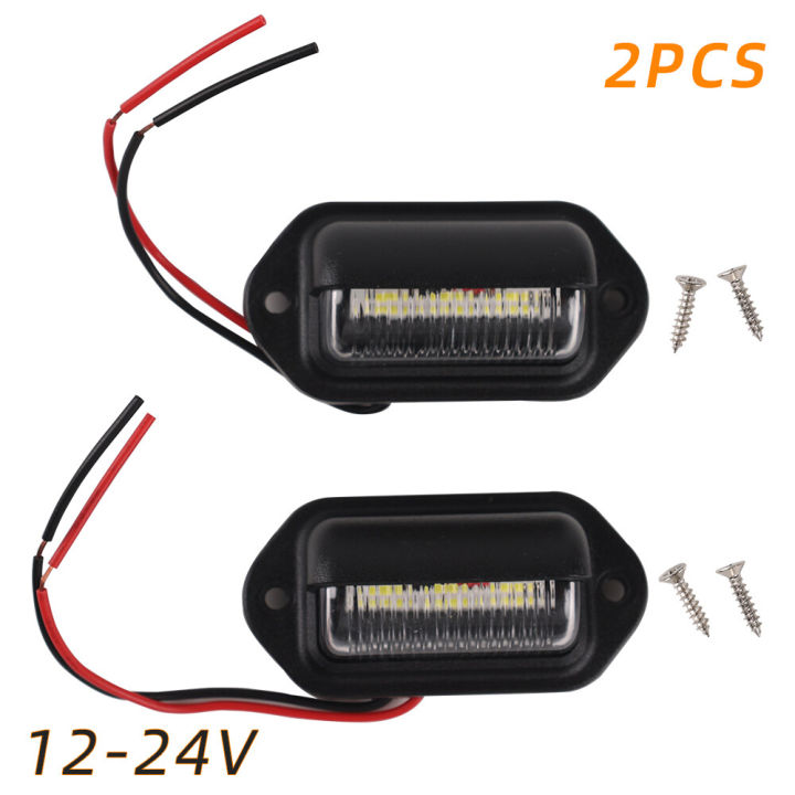 ไฟป้ายทะเบียนรถยนต์รถบรรทุก-led-6ดวงไฟท้ายป้ายทะเบียนสากลสำหรับสายพ่วงรถจักรยานยนต์จาก500lm