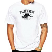 Harajuku Streetwear Shirt Men Heisenberg University T-Shirt Heather Grey New Licensed